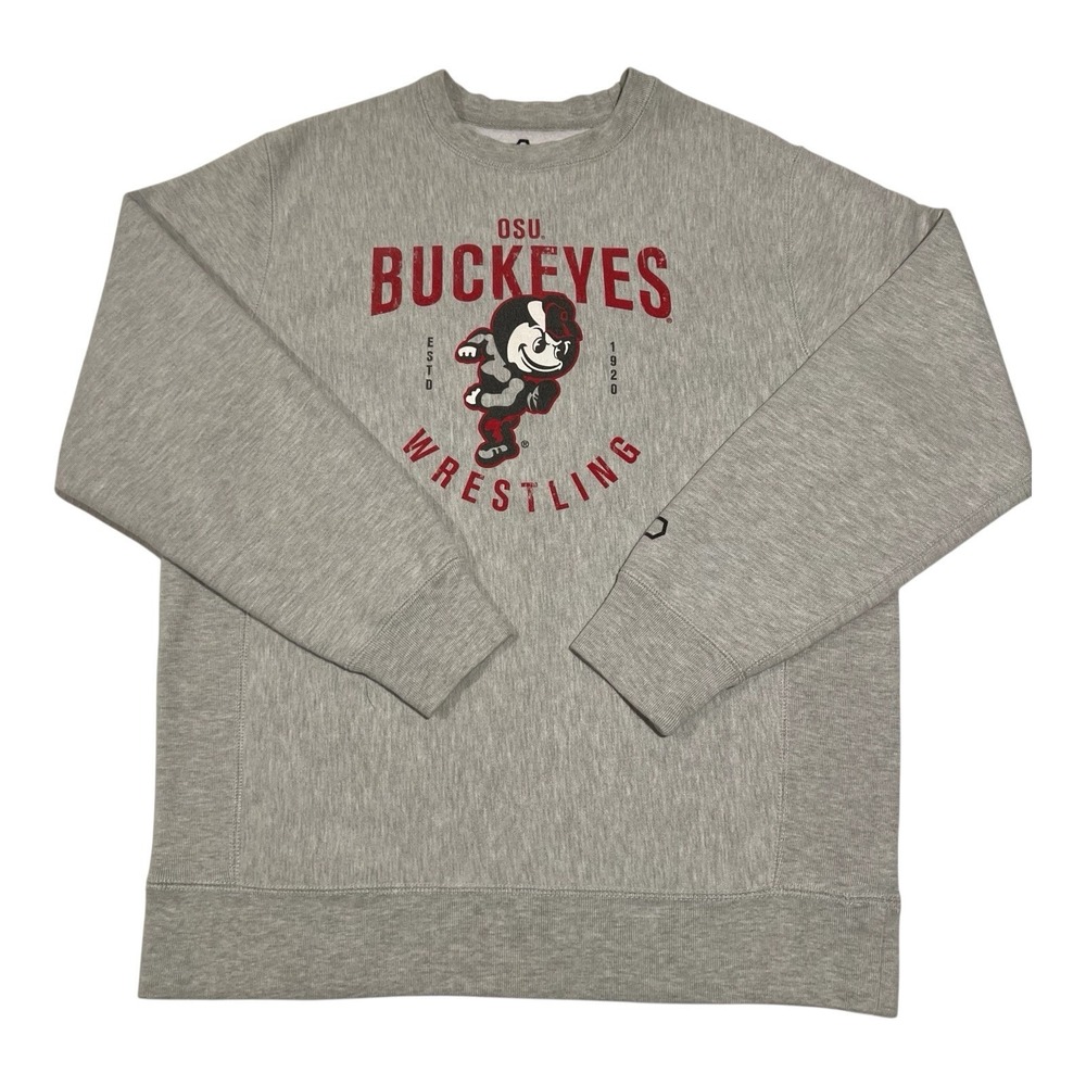 Vintage Ohio State Buckeyes Sweatshirt Men's‎ M Rudis Gray ESTD 1920 Pullover